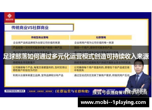足球部落如何通过多元化运营模式创造可持续收入来源 足球部落如何通过多元化运营模式创造可持续收入来源