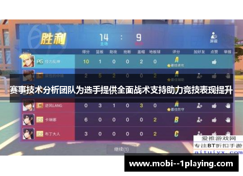 赛事技术分析团队为选手提供全面战术支持助力竞技表现提升